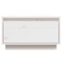 Mesa de centro de madera maciza de pino blanco 55x56x32 cm