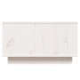 Mesa de centro de madera maciza de pino blanco 55x56x32 cm