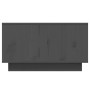 Mesa de centro de madera maciza de pino gris 55x56x32 cm