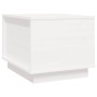 Mesa de centro de madera maciza de pino blanco 40x50x35 cm