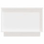 Mesa de centro de madera maciza de pino blanco 40x50x35 cm
