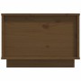 Mesa de centro madera maciza de pino marrón miel 40x50x35 cm