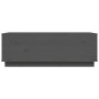 Mesa de centro de madera maciza de pino gris 100x50x35 cm