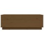 Mesa de centro madera maciza de pino marrón miel 100x50x35 cm