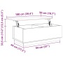 Mesa de centro madera maciza de pino marrón miel 100x50x35 cm