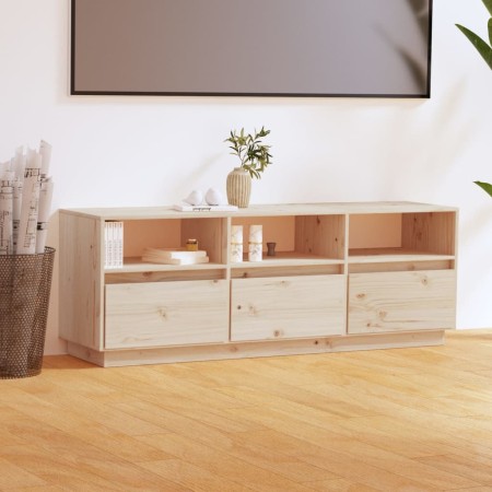 Mueble de TV de madera maciza de pino 140x37x50 cm en Muebles TV | Comprar online en Foro24