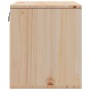 Armario de pared de madera maciza de pino 45x30x35 cm