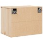Armario de pared de madera maciza de pino 45x30x35 cm