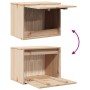 Armario de pared de madera maciza de pino 45x30x35 cm