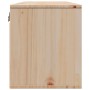 Armarios de pared 2 uds madera maciza de pino 45x30x35 cm