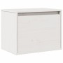Armario de pared madera maciza de pino blanco 45x30x35 cm