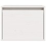 Armario de pared madera maciza de pino blanco 45x30x35 cm