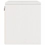 Armario de pared madera maciza de pino blanco 45x30x35 cm