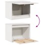 Armario de pared madera maciza de pino blanco 45x30x35 cm
