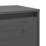 Armarios de pared 2 uds madera maciza pino gris 45x30x35 cm