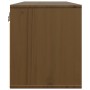 Armarios pared 2 uds madera maciza pino marrón miel 45x30x35 cm