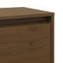 Armarios pared 2 uds madera maciza pino marrón miel 45x30x35 cm