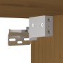 Armarios pared 2 uds madera maciza pino marrón miel 45x30x35 cm
