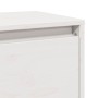 Armario de pared de madera maciza de pino blanco 80x30x35 cm
