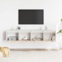 Armario de pared 2 uds madera maciza de pino blanco 80x30x35 cm