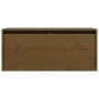 Armario de pared madera maciza de pino marrón miel 80x30x35 cm