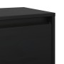 Armario de pared de madera maciza de pino negro 80x30x35 cm