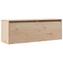Armario de pared de madera maciza de pino 100x30x35 cm