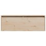 Armario de pared de madera maciza de pino 100x30x35 cm