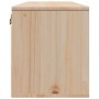 Armario de pared de madera maciza de pino 100x30x35 cm
