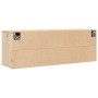 Armario de pared de madera maciza de pino 100x30x35 cm