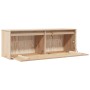 Armario de pared de madera maciza de pino 100x30x35 cm