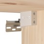 Armario de pared de madera maciza de pino 100x30x35 cm