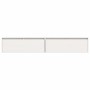 Armario de pared 2 uds madera maciza de pino blanco 100x30x35cm