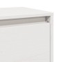 Armario de pared 2 uds madera maciza de pino blanco 100x30x35cm