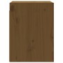Armario de pared madera maciza de pino marrón miel 30x30x40 cm