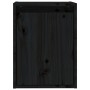 Armario de pared de madera maciza de pino negro 30x30x40 cm