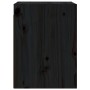 Armario de pared de madera maciza de pino negro 30x30x40 cm