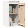 Armario de pared 2 uds madera maciza de pino blanco 30x30x60 cm