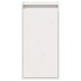 Armario de pared 2 uds madera maciza de pino blanco 30x30x60 cm