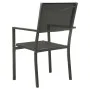 Garden chairs 2 units steel and textilene black and anthracite by vidaXL, Garden chairs - Ref: Foro24-313077, Price: 86,07 €,...