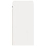 Armario de pared 2 uds madera maciza de pino blanco 30x30x60 cm