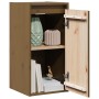 Armario de pared madera maciza de pino marrón miel 30x30x60 cm