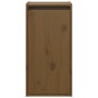 Armario de pared madera maciza de pino marrón miel 30x30x60 cm