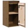 Armario de pared madera maciza de pino marrón miel 30x30x60 cm