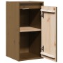 Armario de pared 2 uds madera de pino marrón miel 30x30x60 cm
