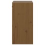 Armario de pared 2 uds madera de pino marrón miel 30x30x60 cm
