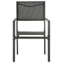 Garden chairs 4 units steel and textilene black and anthracite by vidaXL, Garden chairs - Ref: Foro24-313078, Price: 187,31 €...