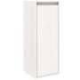 Armario de pared 2 uds madera maciza de pino blanco 30x30x80 cm