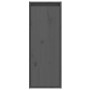 Armario de pared de madera maciza de pino gris 30x30x80 cm