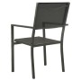Garden chairs 4 units steel and textilene black and anthracite by vidaXL, Garden chairs - Ref: Foro24-313078, Price: 187,31 €...